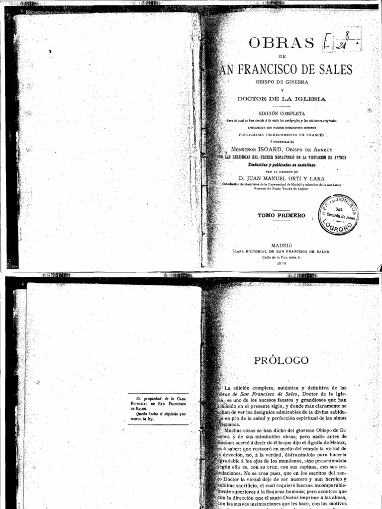 Obras De San Francisco De Sale Controversias Pdf Santo Comportamiento Religioso Y Experiencia