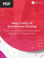 Holy Trinity of Ecommerce Scaling