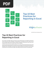 Top 10 Best Practices For Reporting in Excel