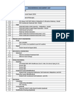 Engineering Document List