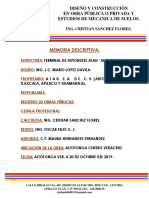 Memoria Descriptiva de La Terminal Altotonga Atah 2019 PDF