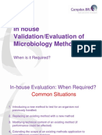 Additional Information on Microbiology Guidance on Demonstrating Suitabilty of Microbiology Methods