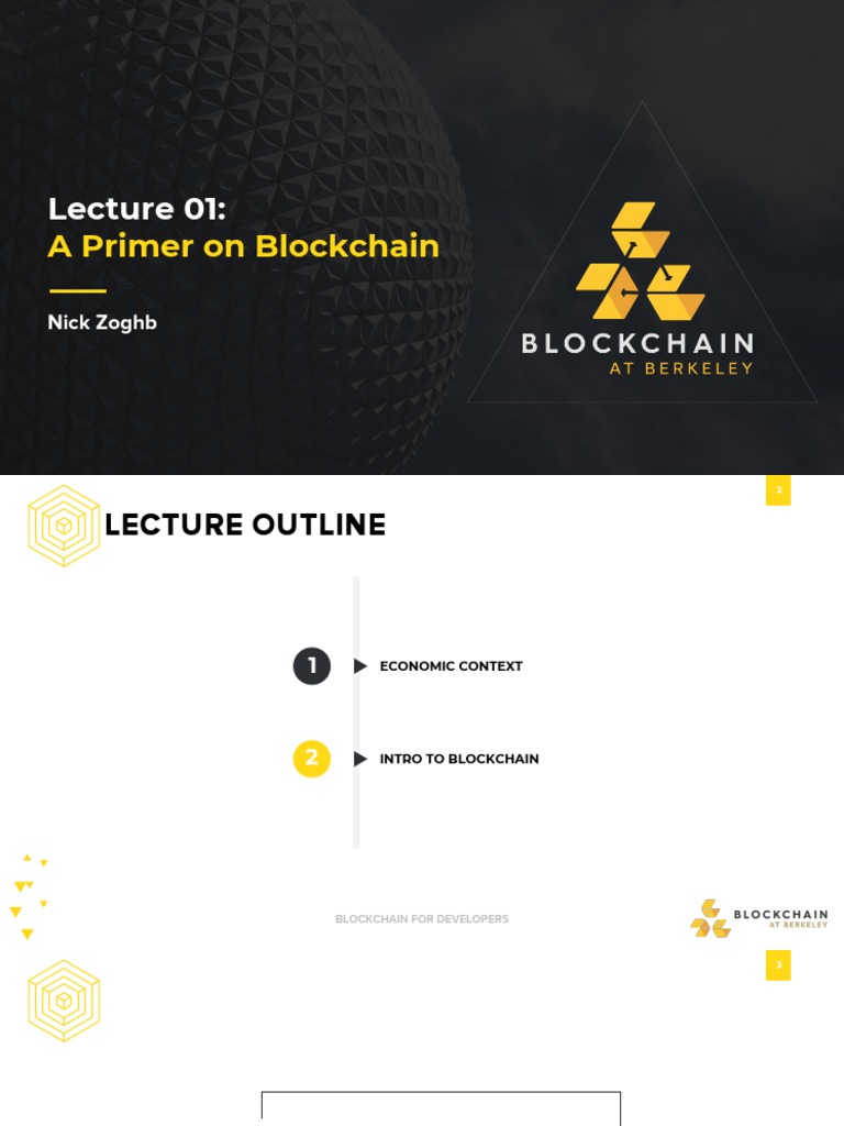 Lecture 01 A Primer On Blockchain | PDF | Cryptocurrency | Bitcoin