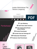 Pengenalan Administrasi Tes Secara Langsung