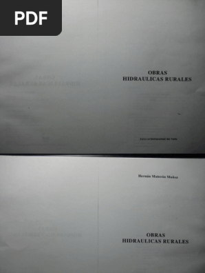 miiiiih Materon Hernan - Obras Hidraulicas Rurales | PDF | Riego