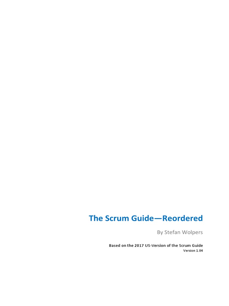 Age of Product Scrum Guide Reordered v104 | PDF | Scrum (Software ...