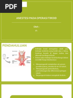 Anestesi pada operasi tiroid
