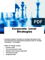 Corporate Level Strategies 