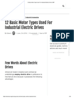 12 Basic Motor Types Used For Industrial Electric Drives - EEP