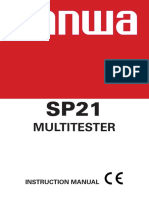 Sanwa Multitester SP21 - Me05 PDF