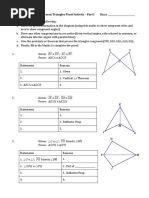 Congruent Triangles Proof Worksheet