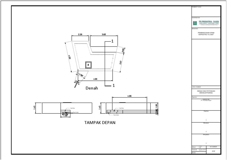 Desain Broncaptering Air Bersih | PDF