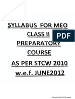 Class II Syllabus
