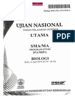 Soal Biologi SMA UN 2019 PDF