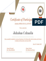 Certificate - Jack