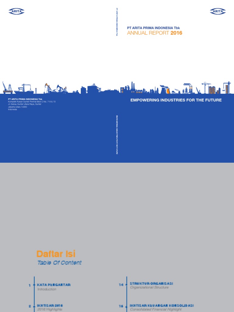 Arita Prima Indonesia Annual Report 2016 Company Profile Indonesia Investments Pdf Earnings Before Interest Corporations