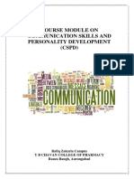 CSPD Communication and Personality Skills