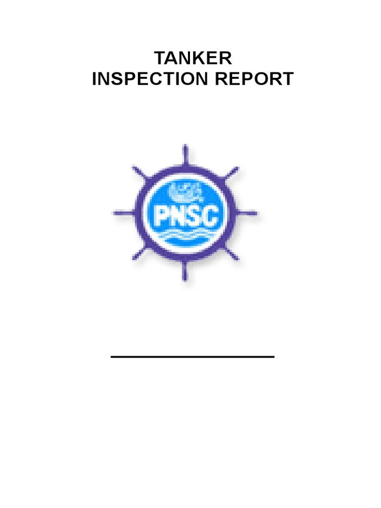 Tanker Inspection Report Summary | PDF | Tonnage | Shipping