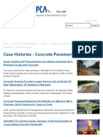 Case Histories - Concrete Pavement
