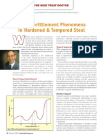 The Heat Treat Doctor Explains Embrittlement Phenomena in Hardened and Tempered Steel