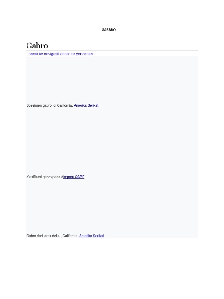 GABBRO | PDF