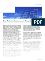 Solar Radiation Measurements in PV applications