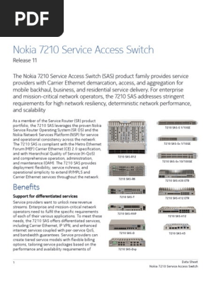 nokia 7210 sas r11 data sheet en multiprotocol label switching networking