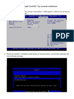 How To Install CentOS 7 by Console Redirection