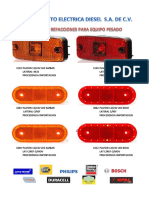 Plafones LED importados 12/24V amarillos, rojos y cristales
