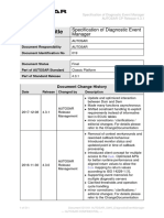 AUTOSAR SWS DiagnosticEventManager