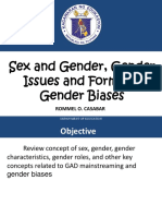 Sex and Gender Gtender Issues and Forms of Gender Biases