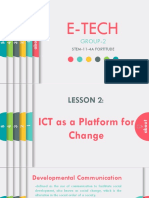 ICT as a Platform for Change