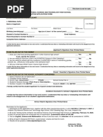 Application Form For Incoming Grade 7