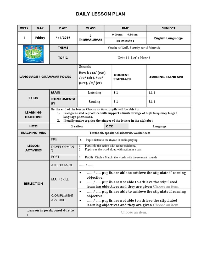 Year 2 English Lesson Plans | PDF | Lesson Plan | English Language