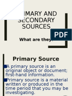 Primaryand Secondary Source