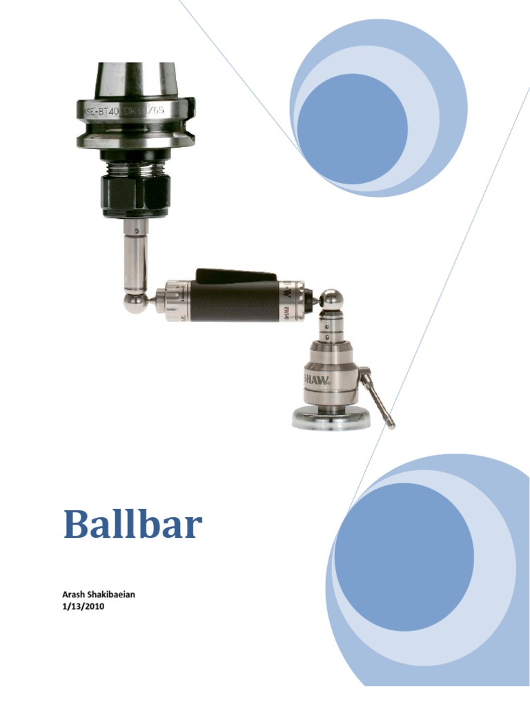 Ball Bar Numerical Control Calibration