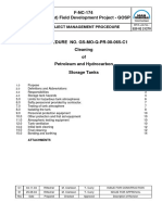 Procedure - Cleaning of Petroleum and Hydrocarbon Storage Tank