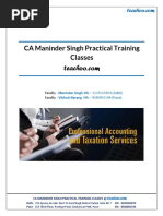 Accounts Tax Practical Training Brochure Teachoo PDF