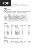 My SQL ASSIGNMENT