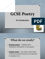 GCSE Poetry Introduction