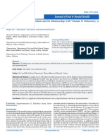 Maxillary Sinus Pneumatization and Its Relationship With Vitamin D Deficiency A Cross Sectional Study Jodh 19