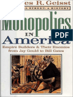 Geisst Monopolies in America PDF