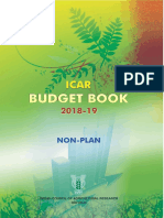 ICAR BUDGET BOOK2018 19 Min PDF