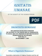 DIGNITATIS HUMANAE Presentation