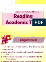 Reading Academic Texts