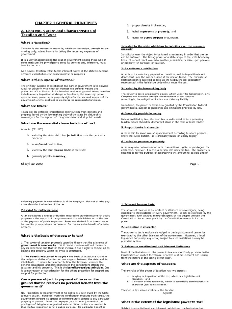 Understanding Taxation Principles | PDF | Ad Valorem Tax | Taxpayer