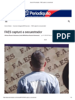 Diario El Periodiquito - FAES capturó a secuestrador