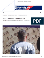 Diario El Periodiquito - FAES Capturó A Secuestrador