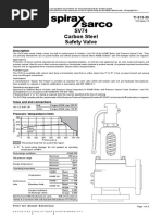 SV60 Flanged Safety Valve Specifications | PDF | Valve | Steel