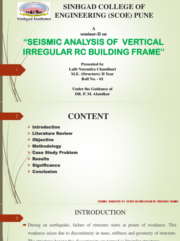 Seismic Analysis of Vertical Irregularities | PDF | Vertex (Graph ...
